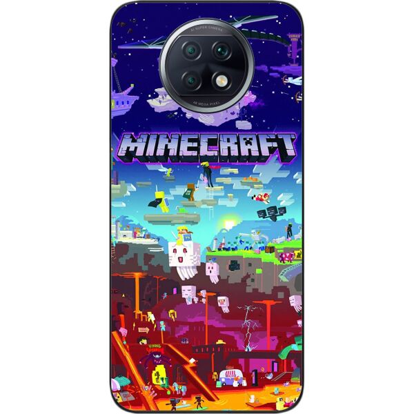 

Силиконовый чехол SMTT для Xiaomi Redmi Note 9T с картинкой Minecraft