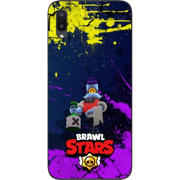 

Силиконовый чехол SMTT для Samsung A02 Galaxy A022 с картинкой Бравл Старс герой Барли