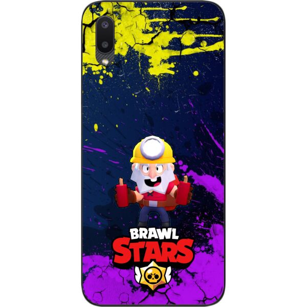 

Силиконовый чехол SMTT для Samsung A02 Galaxy A022 с картинкой Бравл Старс герой Динамайк