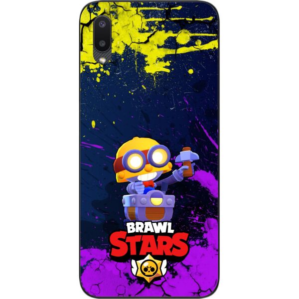 

Силиконовый чехол SMTT для Samsung A02 Galaxy A022 с картинкой Бравл Старс герой Карл