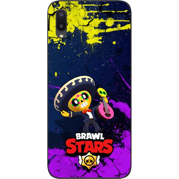 

Силиконовый чехол SMTT для Samsung A02 Galaxy A022 с картинкой Бравл Старс герой Поко