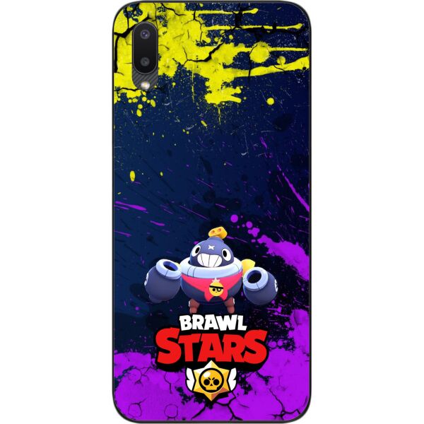 

Силиконовый чехол SMTT для Samsung A02 Galaxy A022 с картинкой Бравл Старс герой Тик