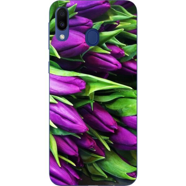 

Бампер силиконовый чехол Casemarket с картинкой для Samsung A40 2019 Galaxy A405F Тюльпаны