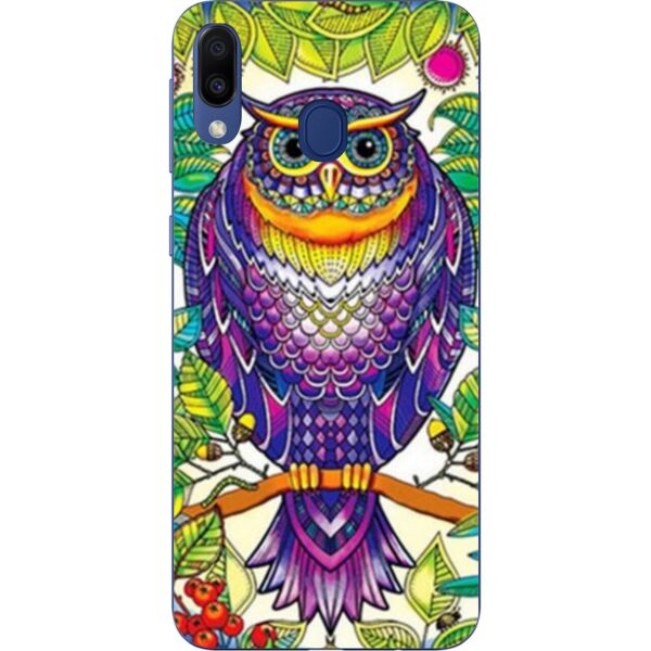

Бампер силиконовый чехол Casemarket с картинкой для Samsung A40 2019 Galaxy A405F Яркая сова