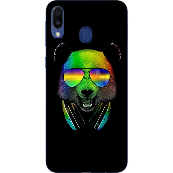 

Оригинальный силиконовый чехол бампер Casemarket для Samsung A40 2019 Galaxy A405F с картинкой Мишка в наушниках