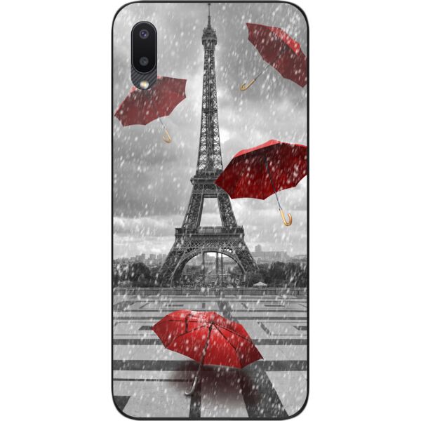 

Оригинальный силиконовый чехол SMTT для Samsung A02 Galaxy A022 с картинкой Париж