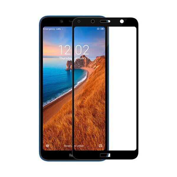 

Захисне скло Glass 6D Full Glue для Xiaomi Redmi 7A (Чорний)