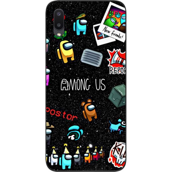 

Силиконовый чехол SMTT для Samsung A02 Galaxy A022 с картинкой Among Us Найди меня