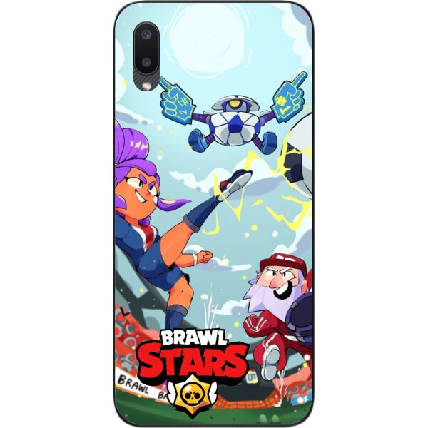 

Силиконовый чехол SMTT для Samsung A02 Galaxy A022 с картинкой Бравл Старс герой Броулбол