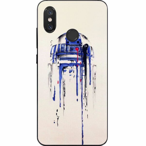 

Бампер силиконовый чехол Casemarket с картинкой для Xiaomi Mi 8 Робот