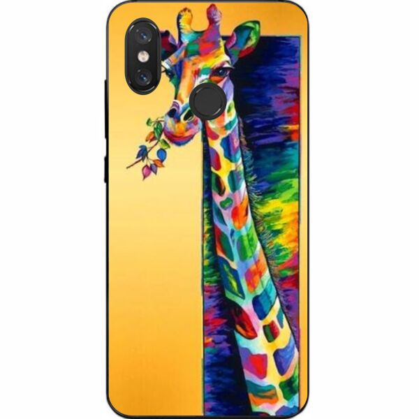 

Бампер силиконовый чехол Casemarket с картинкой для Xiaomi Mi 8 Жираф