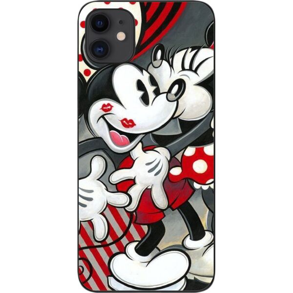 

Силиконовый бампер SMTT для iPhone 11 с изображением Поцелуй Микки