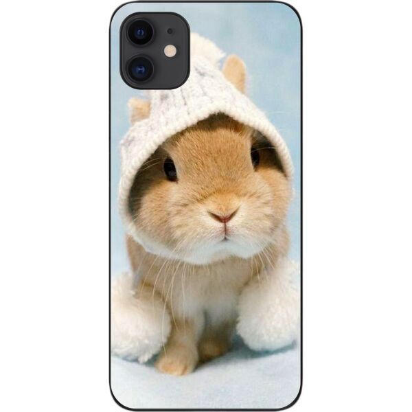 

Силиконовый бампер SMTT для iPhone 11 с изображением Зайка в шапке
