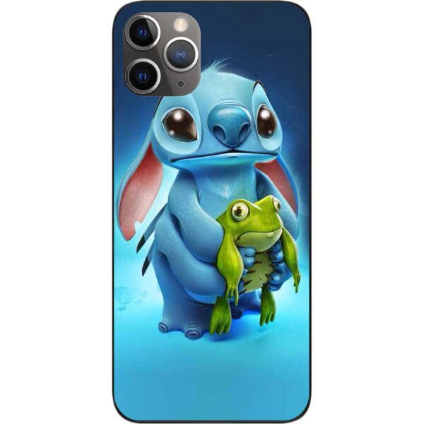 

Бампер силиконовый SMTT для iPhone 11 Pro с рисунком Стич с лягушкой