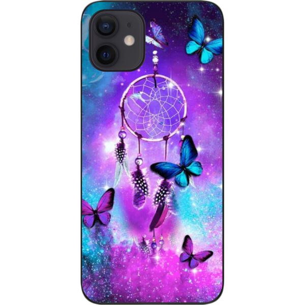 

Бампер силиконовый SMTT для iPhone 12 с рисунком Бабочки и оберег
