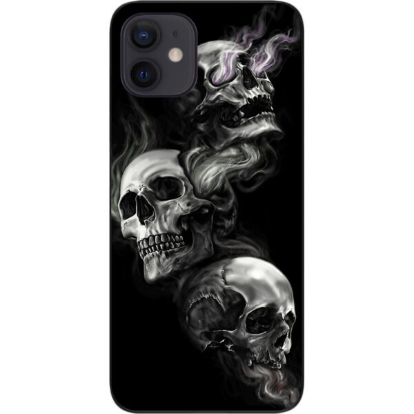 

Бампер силиконовый SMTT для iPhone 12 с рисунком Три черепа