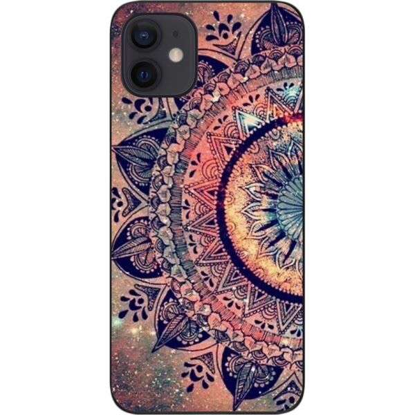 

Бампер силиконовый SMTT для iPhone 12 с рисунком Мандала