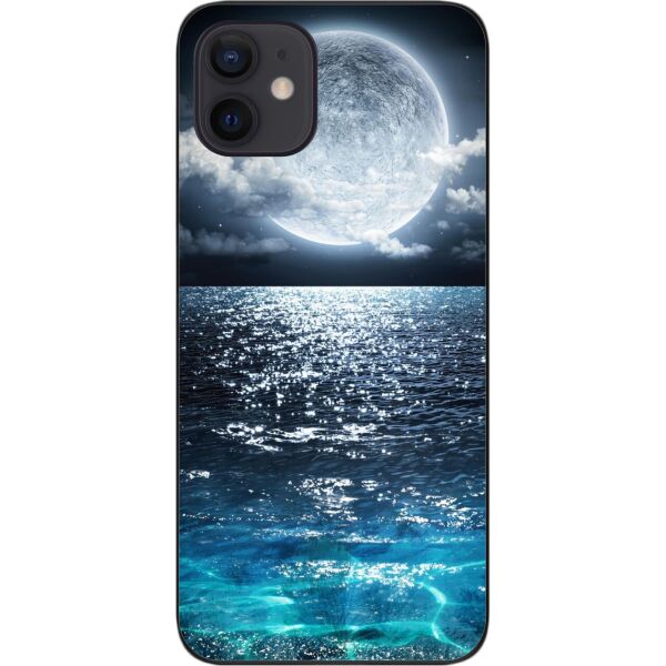 

Силиконовый чехол SMTT для iPhone 12 с картинкой Луна