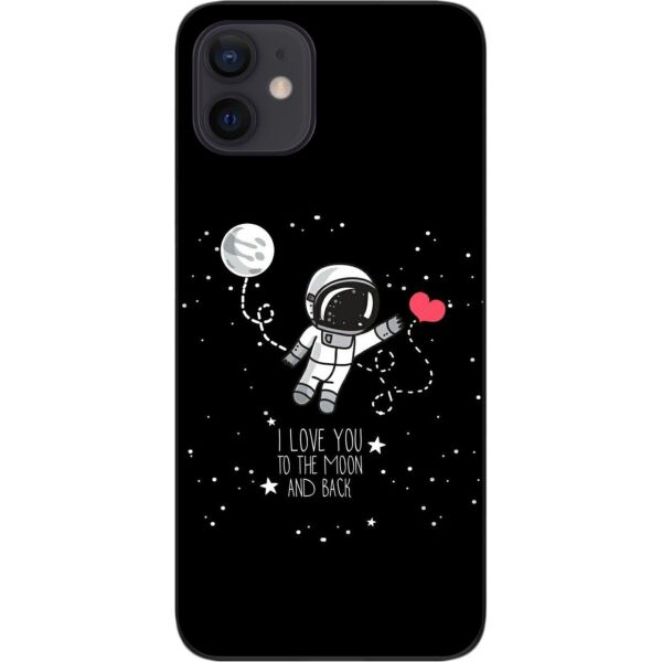 

Силиконовый чехол SMTT для iPhone 12 с картинкой Любовь до луны