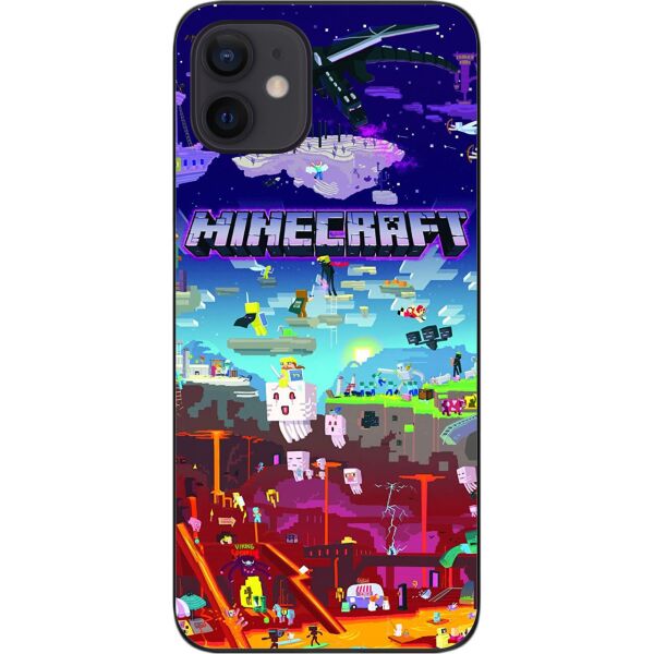 

Оригинальный силиконовый чехол SMTT для iPhone 12 с картинкой Minecraft