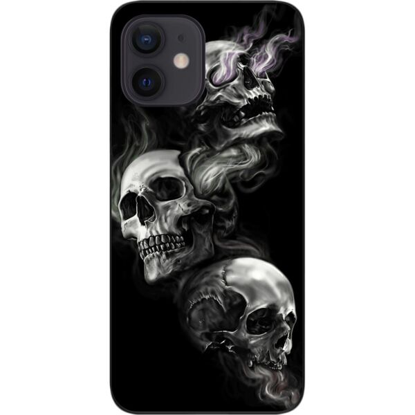 

Бампер силиконовый SMTT для iPhone 12 mini с рисунком Три черепа