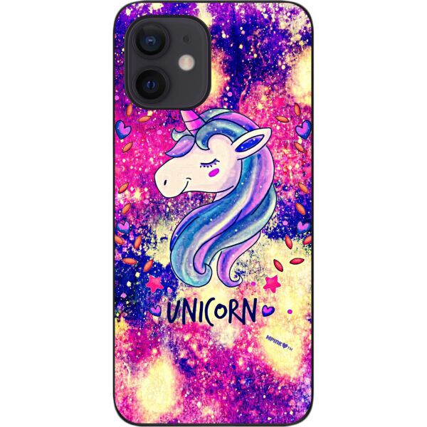 

Бампер силиконовый SMTT для iPhone 12 mini с рисунком Красивый единорог