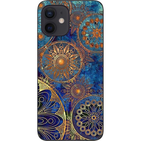 

Силиконовый чехол SMTT для iPhone 12 mini с картинкой Круги винтаж