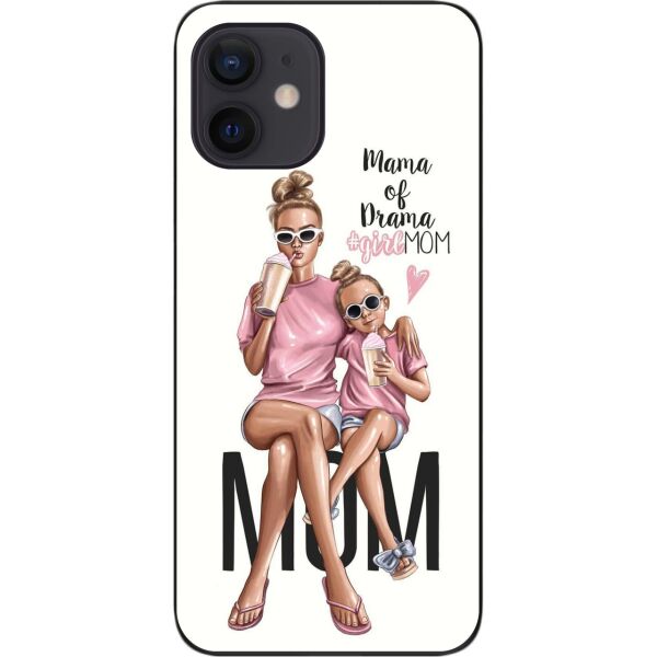 

Силиконовый бампер SMTT для iPhone 12 mini с изображением Мама