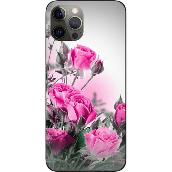 

Бампер силиконовый SMTT для iPhone 12 Pro с рисунком Розовые розы