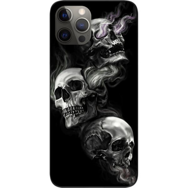 

Бампер силиконовый SMTT для iPhone 12 Pro с рисунком Три черепа