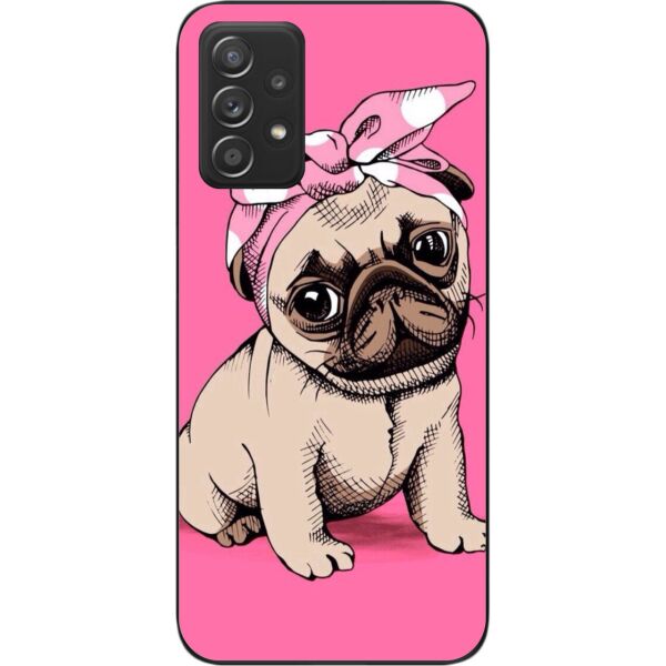 

Чехол силиконовый SMTT для Samsung A52 Galaxy A525F с картинкой Мопсик