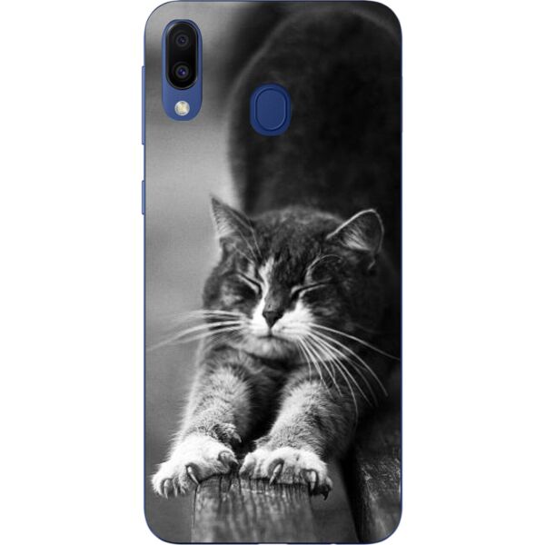 

Бампер силиконовый чехол Casemarket с картинкой для Samsung Galaxy A20 Котик