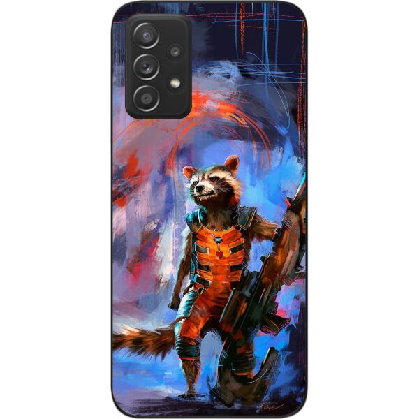 

Бампер силиконовый SMTT для Samsung A52 Galaxy A525F с рисунком Енот ракета
