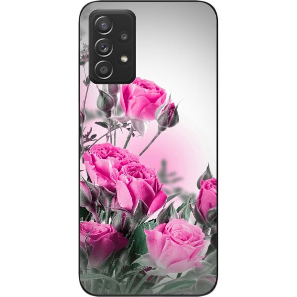 

Бампер силиконовый SMTT для Samsung A52 Galaxy A525F с рисунком Розовые розы
