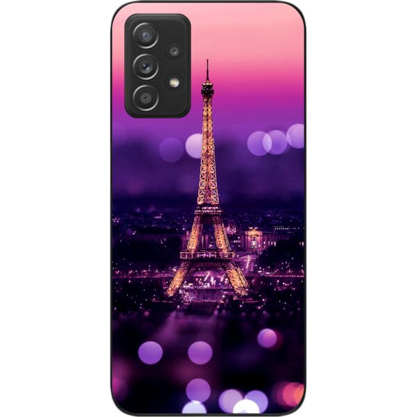 

Бампер силиконовый SMTT для Samsung A52 Galaxy A525F с рисунком Париж ночью