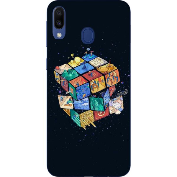 

Оригинальный силиконовый бампер чехол Casemarket для Samsung Galaxy A20 с картинкой Кубик рубик