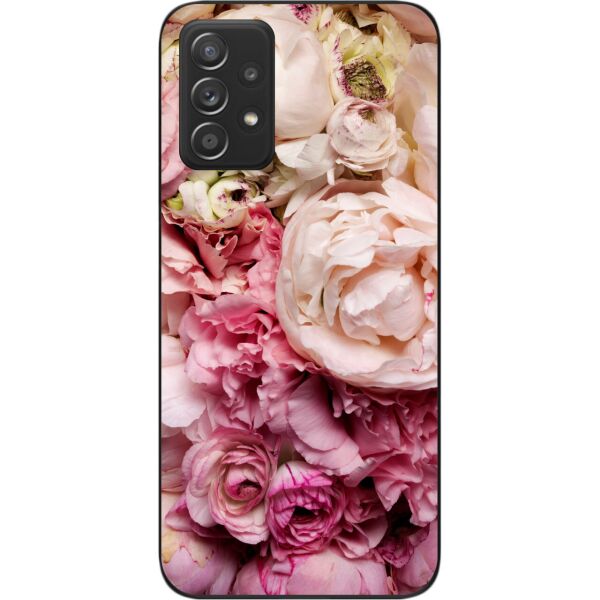 

Силиконовый чехол SMTT для Samsung A72 Galaxy A725F с картинкой Пионы