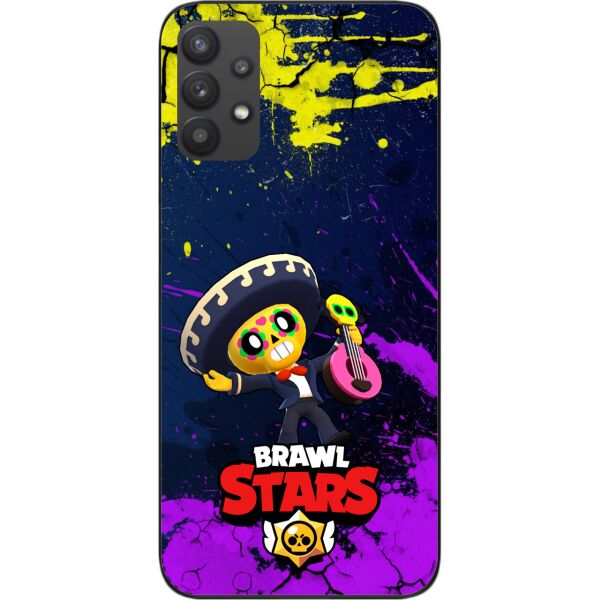 

Силиконовый чехол SMTT для Samsung A32 Galaxy A325 с картинкой Бравл Старс герой Поко
