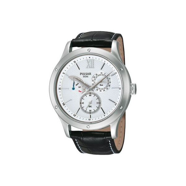 

Часы Pulsar PQ7005X1 Herrenuhr silber schwarz Multifunktion 5 ATM