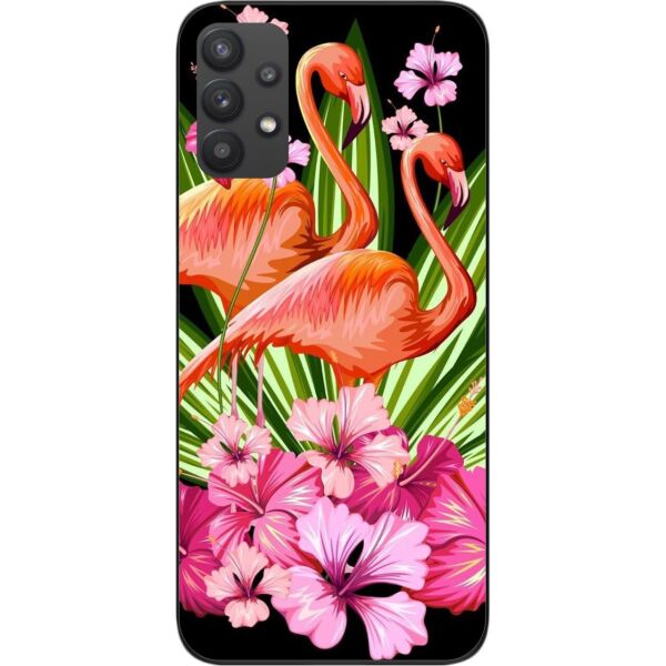 

Чехол силиконовый SMTT для Samsung A32 Galaxy A325 с картинкой Фламинго