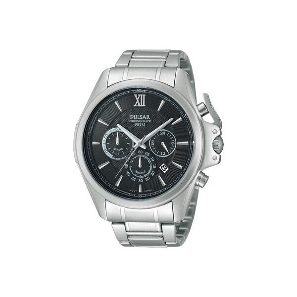 

Часы Pulsar PT3437X1 Chronograph silber schwarz 44 mm 5 ATM