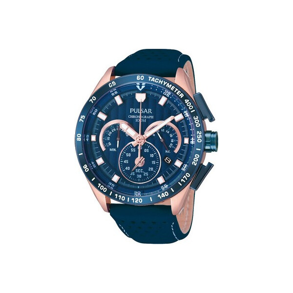 

Часы Pulsar PU2082X1 Chronograph blau rosegold 44 mm 10 ATM