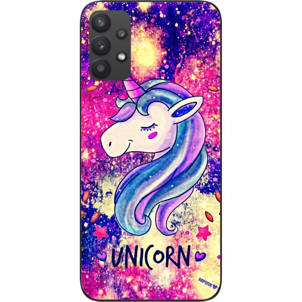 

Силиконовый чехол SMTT для Samsung A32 Galaxy A325 с картинкой Красивый единорог