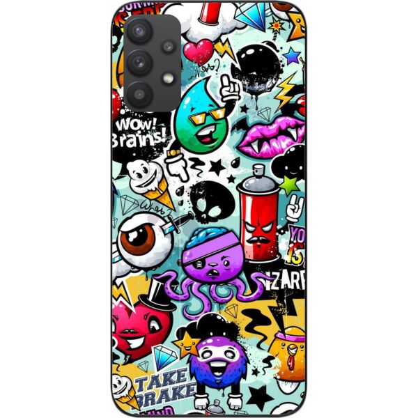

Оригинальный чехол SMTT для Samsung A32 Galaxy A325 с картинкой Графити