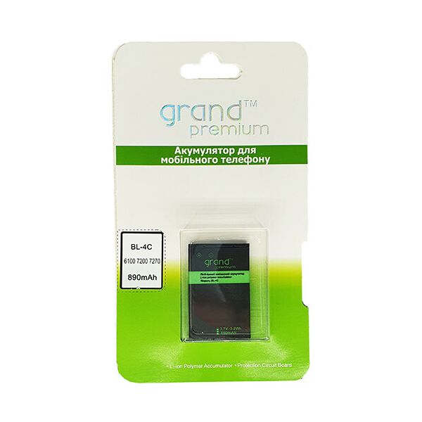 

Акумулятор Grand Premium для Nokia BL-4C