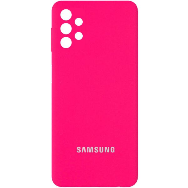 Чехол Silicone Cover Full Camera (AA) для Samsung Galaxy A52 4G (Розовый / Barbie pink) (100082353)