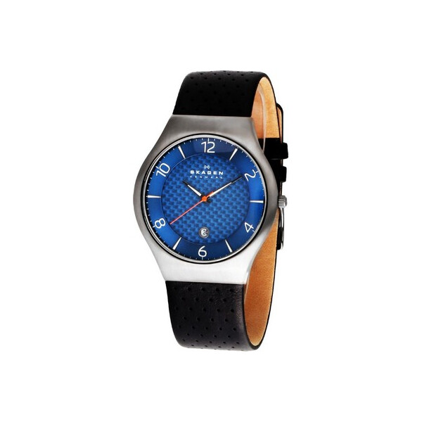 

Часы Skagen SKW6148 Herrenuhr Grenen Titanium grau blau Leder 41mm