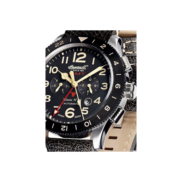 

Часы Ingersoll IN3224BK Bison No. 69 GMT Automatik 46mm