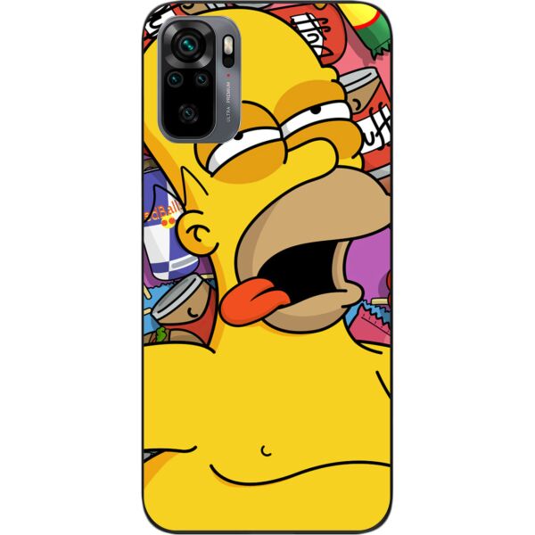 

Силиконовый бампер SMTT для Xiaomi Redmi Note 10 с изображением Гомер