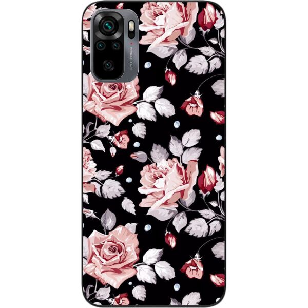 

Силиконовый бампер SMTT для Xiaomi Redmi Note 10 с изображением Цветы